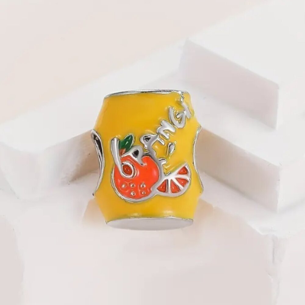 Cute Colorful Orange Juice Soda Women's Fashion bracelet Miniature charm
